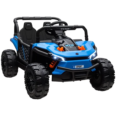 Qaba 12V Ride On Truck Utv Toy with 4-Wheel Suspension, Remote
