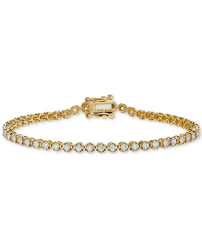 Diamond Round Link Tennis Bracelet (1/2 ct. t.w.) in 14k Gold
