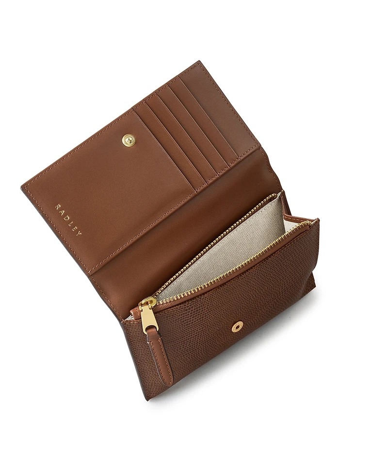 Radley London Oak Street Faux Lizard Flap Over Wallet
