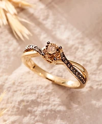 Le Vian Chocolatier Chocolate Diamond Ring (5/8 ct. t.w.) in 14k Honey Gold