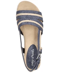 Easy Street Women's Mel Wedge Heel Sandals