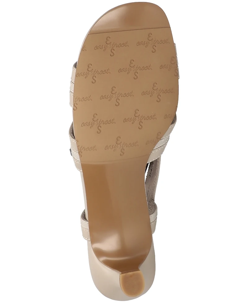 Easy Street Women's Meghan Slingback Heeled Sandals