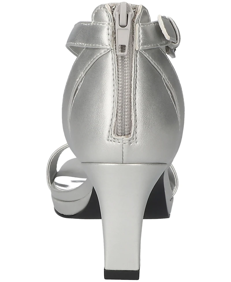 Easy Street Women's Ro Square Toe Heeled Sandals