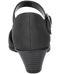 Easy Street Women's Justina Block Heel Sandals