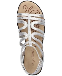 Easy Street Women's Daylily Gladiator Buckle Flat Sandals