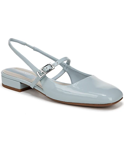 Franco Sarto Women's Destin Square Toe Mary Jane Slingback Flats