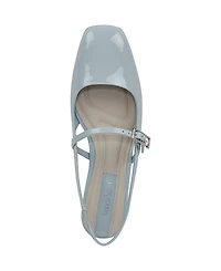 Franco Sarto Women's Destin Square Toe Mary Jane Slingback Flats