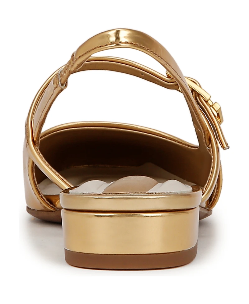 Franco Sarto Women's Destin Square Toe Mary Jane Slingback Flats