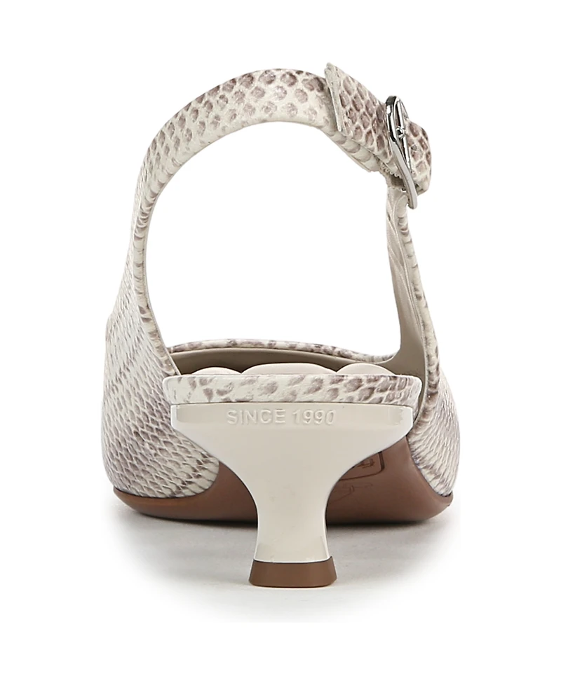 Franco Sarto Women's Marlow Pointed Toe Slingback Kitten Heel Pumps