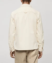 Mango Men's Corduroy Pockets Overshirt
