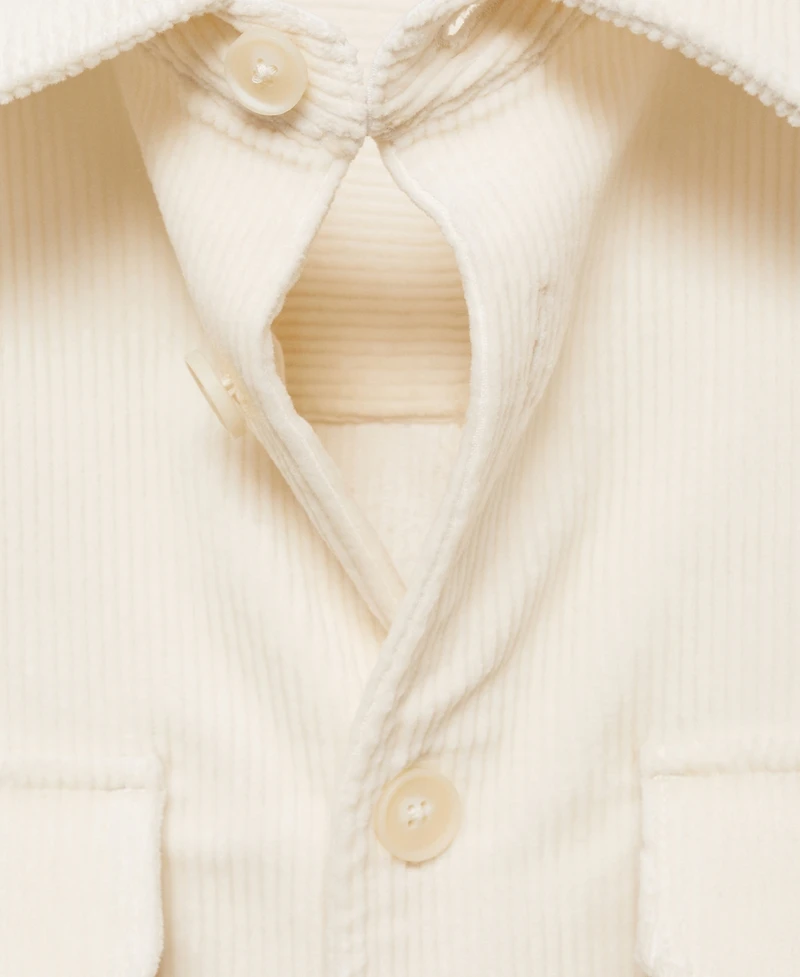 Mango Men's Corduroy Pockets Overshirt