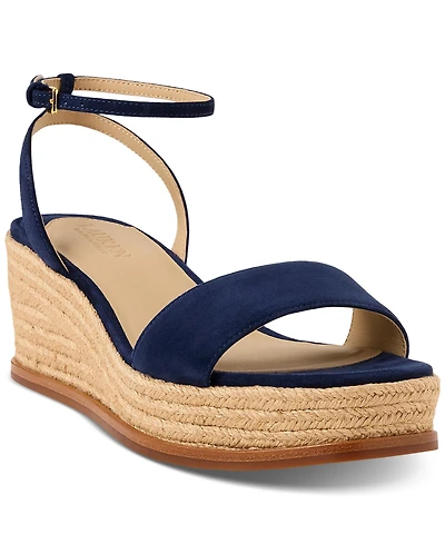 Lauren Ralph Women's Leona Espadrille Platform Wedge Sandals