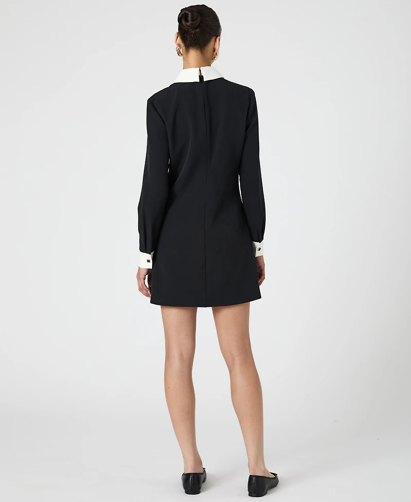 French Connection Women's Echo Collared-Neck Long-Sleeve Dress