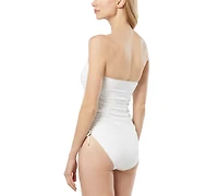 Michael Michael Kors Women's Ruched One-Piece Swimsuit