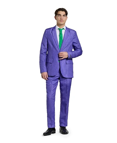 Suitmeister Men's Official Joker Costume Suit - Dc Comics Purple