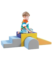 Soozier 4 Piece Climb and Crawl Activity Play Set Soft Secure Foam Playset