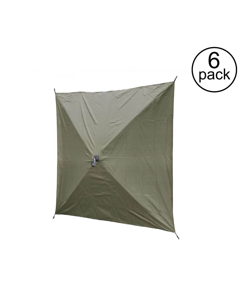 Quick-Set Clam Quick Set Screen Hub Green Fabric Wind & Sun Panels Accessory Only (6 Pack)