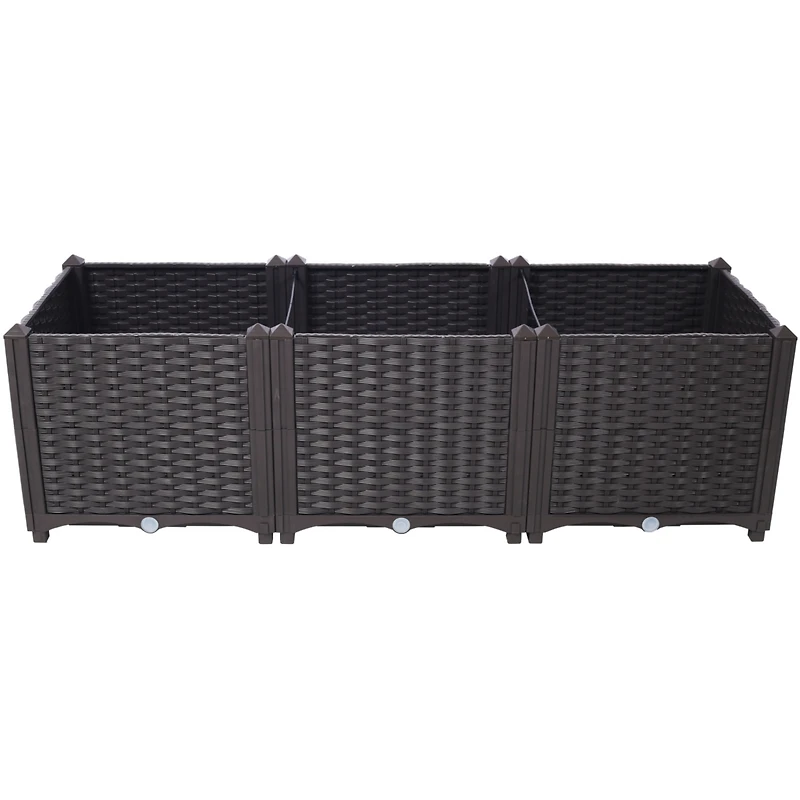 Streamdale Self-Watering Raised Garden Bed, 47"x15"x14.7