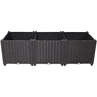 Streamdale Self-Watering Raised Garden Bed, 47"x15"x14.7