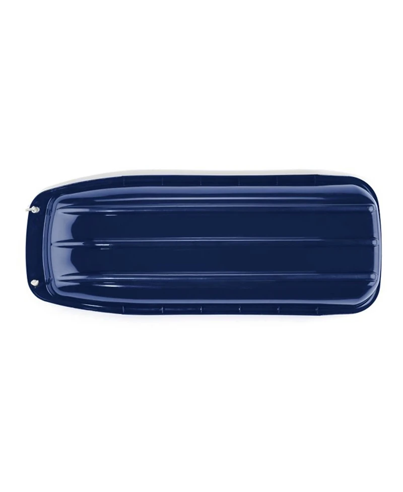 Lucky Bums Kids 48 Inch Plastic Snow Toboggan Sled with Pull Rope, Blue (2 Pack