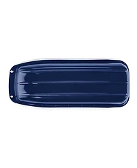 Lucky Bums Kids 48 Inch Plastic Snow Toboggan Sled with Pull Rope, Blue (2 Pack