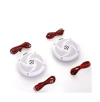 Pyle 4" Waterproof Marine Led Speakers - 100W, Low-Profile, Blue Led, 2-Way (PLMRS43WL)