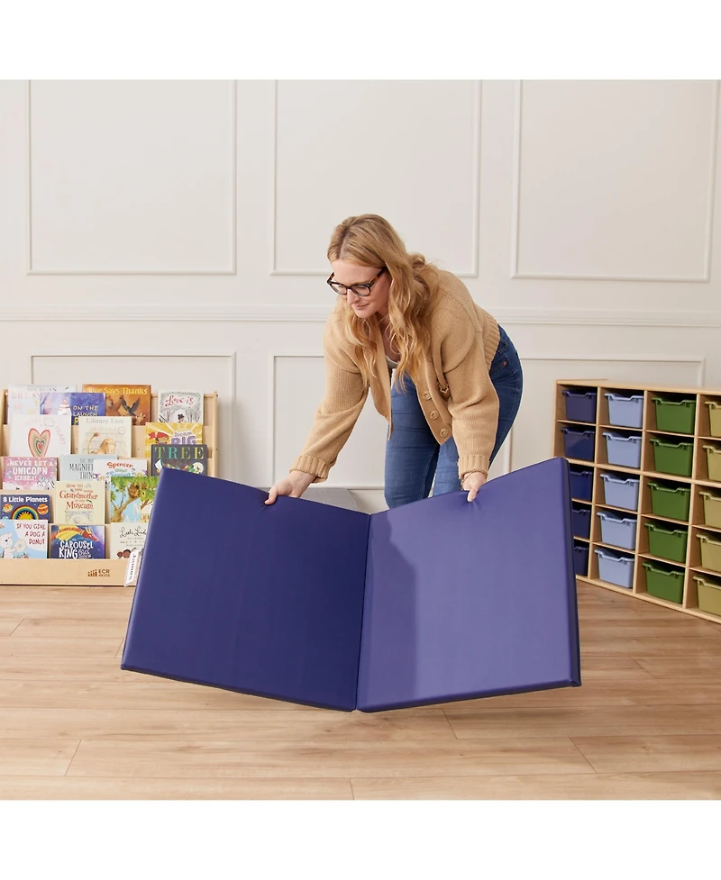 SoftZone ECR4Kids Folding Rainbow Rest Mats, Assorted, 5-Piece