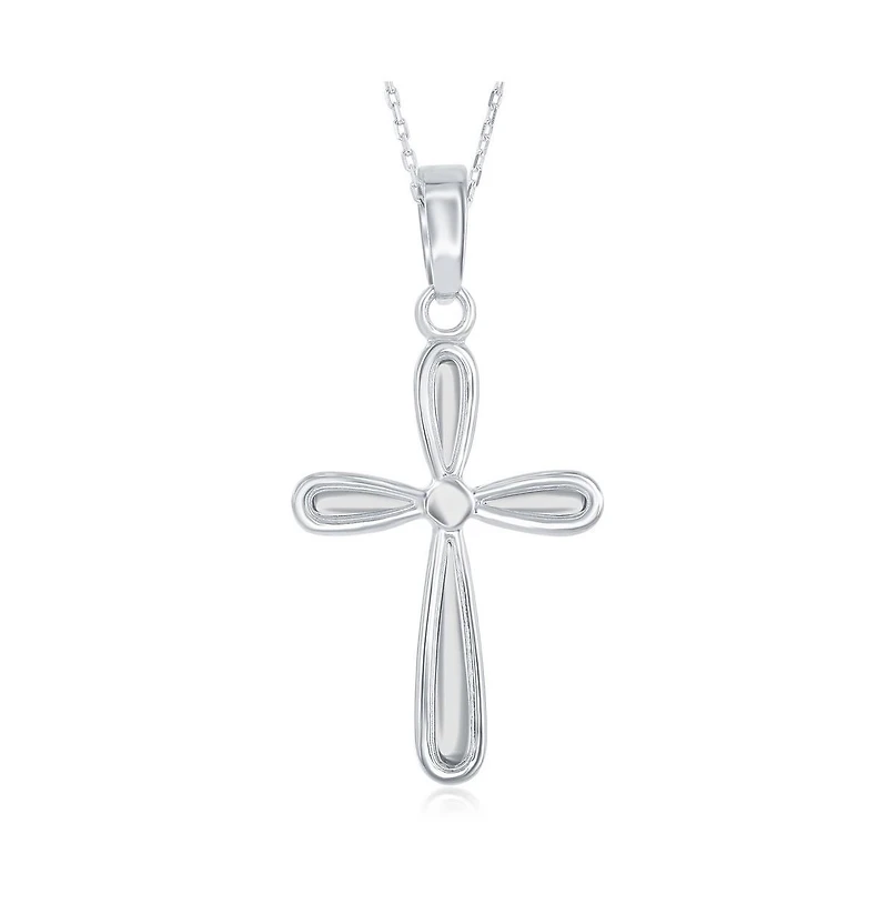 Simona Sterling Silver Small Cross Pendant