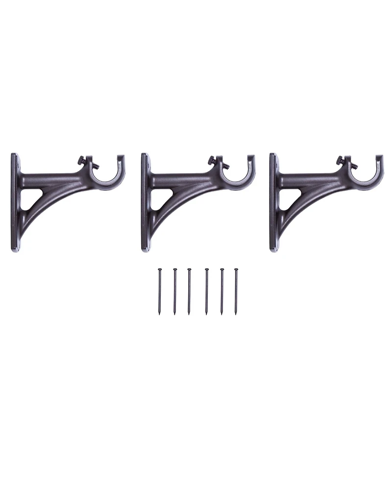 Kenney Agatha 3/4" Decorative Curtain Rod - Fast Fit Easy Install for Effortless Home Decor