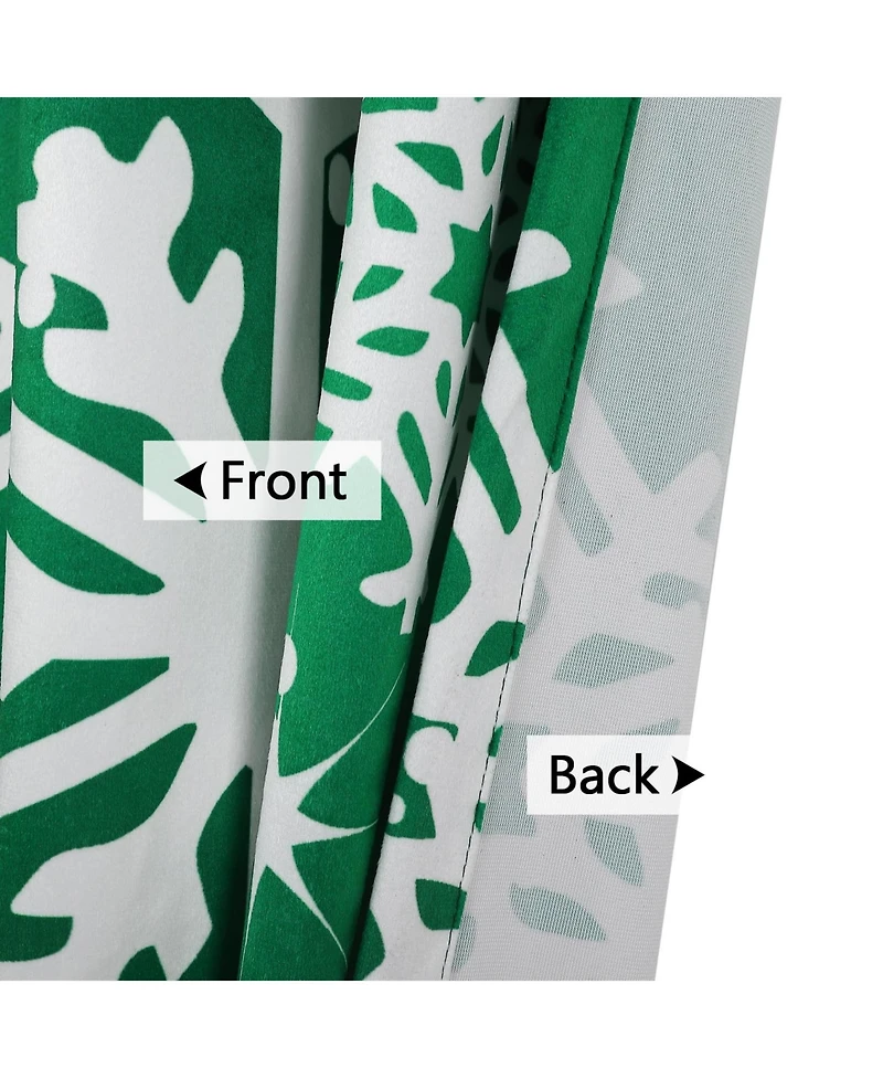 Christmas Curtains, Set of 2 Velvet Panels for Living Room, 84" Long Floral Snowflake Thermal Insulated Room Darkening 52 x 84 Inches