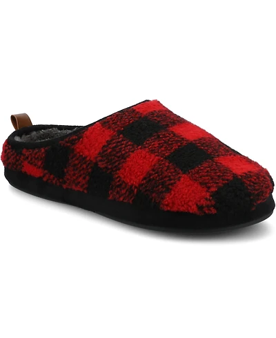 Vance Co. Men's Roland Fleece Shearling Slide Slipper