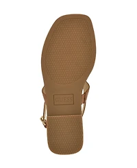 Guess Women's Reality G-Elite T-Strap Flat Sandals