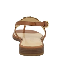 Guess Women's Reality G-Elite T-Strap Flat Sandals