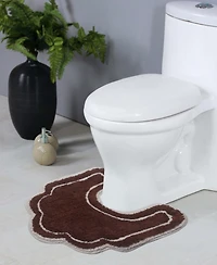 Home Weavers Allure Bathroom U-Shape Contour Toilet Rug, 20" x