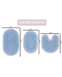 Home Weavers Hampton Crochet Reversible -Pc. Bath Rug Set