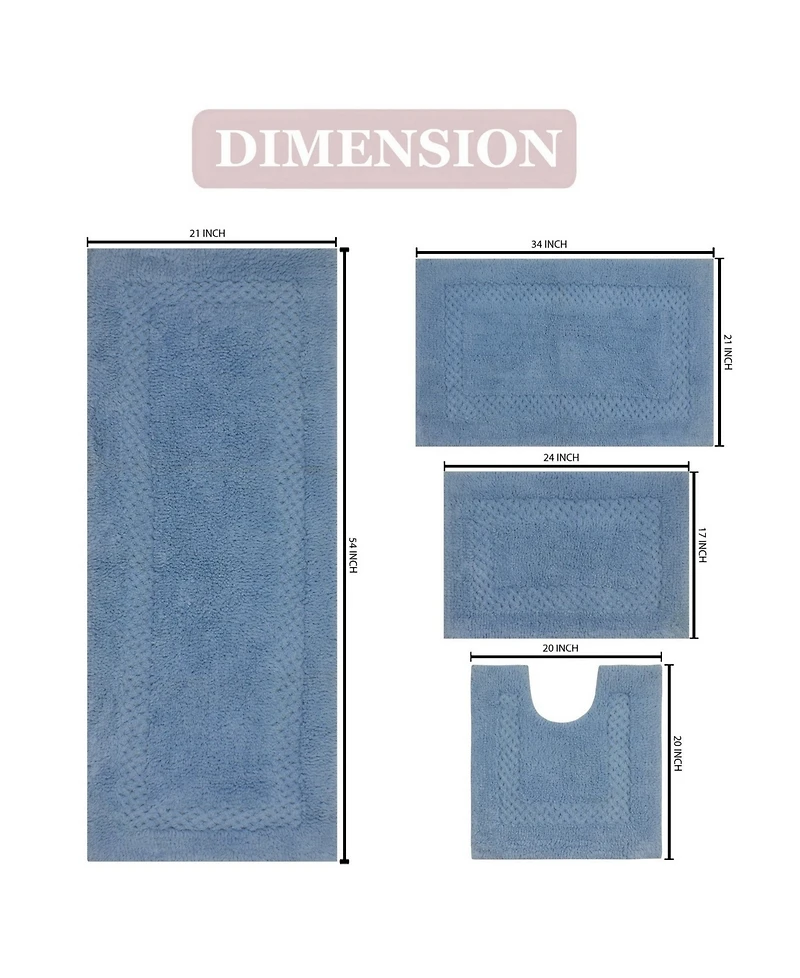 Home Weavers Classy 4-Pc. Bath Rug Set