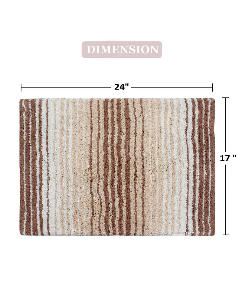 Home Weavers Gradiation Bath Rug, 17" x 24"