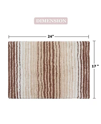 Home Weavers Gradiation Bath Rug, 17" x 24"