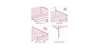 gaomon Twin Size Metal Platform Bed Frame with Headboard and Footboard