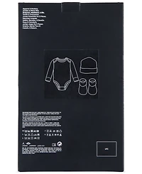Jordan Baby See Me Shine Cap, Bodysuit & Booties, 3 Piece Set