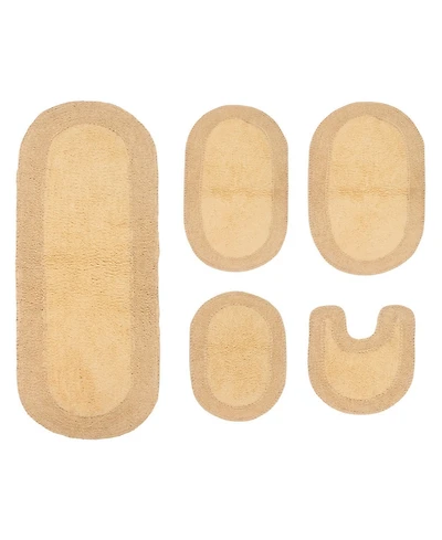Home Weavers Double Ruffle 5-Pc. Bath Rug Set