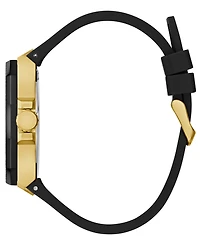 Guess Men's Multi-Function Black Silicone Watch, 45mm