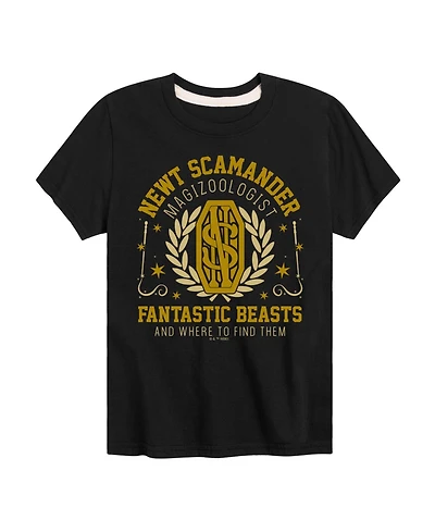 Harry Potter Big Boys Newt Scamander Graphic Tee