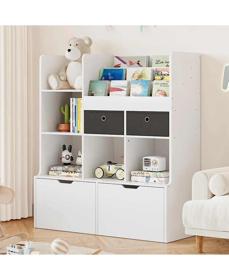 gaomon 47.8in Kids Bookshelf with Drawers Modern Bookcase