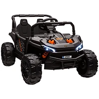 Qaba 12V Ride On Truck Utv Toy with 4-Wheel Suspension, Remote