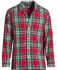 Lands' End Men's Classic Fit Flannel Pajama Shirt