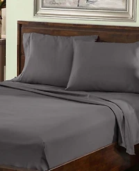 Superior 800 Thread Count Cotton Solid Deep Pocket Bed Sheet Set, Queen