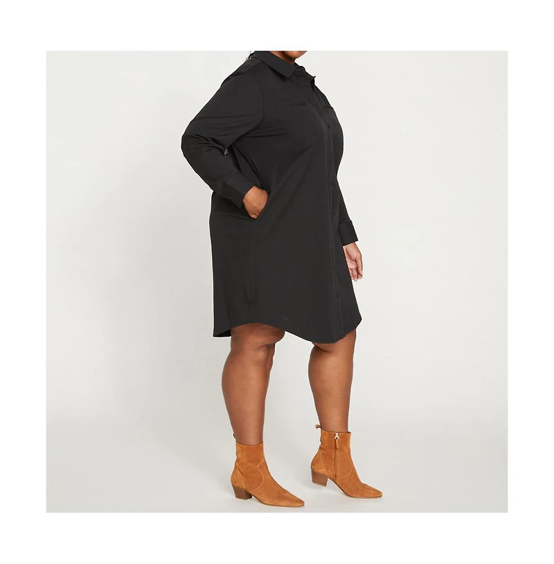Universal Standard Women's Kelly Stretch Cotton Twill Shirtdress