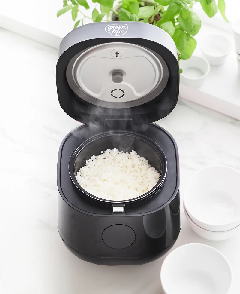GreenLife Ceramic Nonstick Healthy Go Grains Rice Cooker