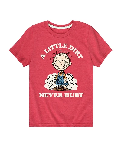 Peanuts Big Boys A Little Dirt Never Hurt Graphic Tee